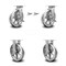 Service Caster 8 Inch V Groove Semi Steel Caster Set with 2 Brakes/Swivel Lock 2 Rigid SCC SCC-30CS820-VGR-TLB-BSL-2-R-2 - alternate 1